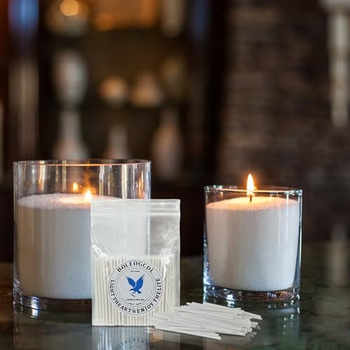 Pearled Candle Wick 2.2 Inch White Cotton Wicks 400-Pack Premium Metal-Free & Lead-Free Candle Wicks for Candle Making - color: White-2.2 Inch-400pcs