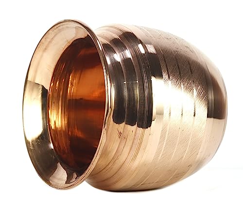 ASHIRWAD Pure Copper Kalash Lota for Pooja Prayer Kalash Arti Puja Pot For New Home | AE000184-01 (300 ml) - style: 300 ml