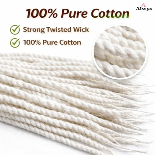 Cotton Diya Batti Wicks for Puja | Pure Cotton Jyot Batti for Oil Lamp & Diya | Puja Samagri Cotton Wick | White Cotton Wicks | 15 gm