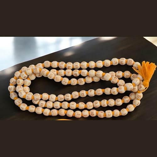 Tulsi (Holy Basil) Hand-Knotted Hare Rama Krishna Mala – Energized 108+1 Beads Necklace for Meditation, Prayer, Yoga & Spiritual Awakening – Karma & Nirvana Japa Mala for Men & Women