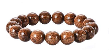 Prayer Bead bracelet Mala Beaded Bracelets for Men Women 12/15MM … - color: 12mm 17 beads Gold sandalwood
