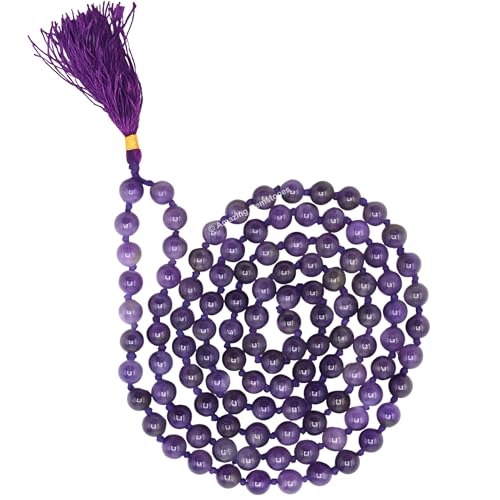 Amazing Gemstone Amethyst Mala - Knotted - color: Amethyst, style: Knotted