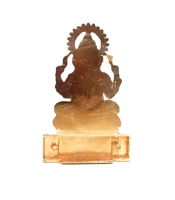 Lord Ganesha Statues- Hindu Elephant God Statue Sculpture Indian Ganesh Figurine Handmade (Mix Metal) Gift Decoration for Home, Temple, Office, Car (Ganesh Sitting Small)