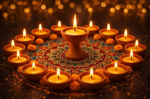 SoulLight Cow Ghee Diya Wicks (100 Pieces) | Handmade Ready-to-Use Pooja Batti | Wax-Free Traditional Diya Wicks | Made in India