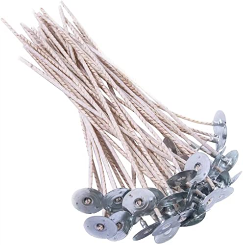 ECO14 100pcs Wicks - 8 inch Pre-Tabbed Thick Wick for Candle Making - size: eco14