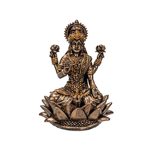 Pacific Giftware Hindu God Lakshmi Miniature Resin Figurine Statue - color: Lakshmi