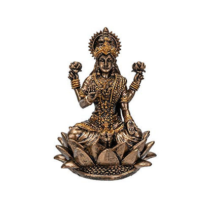 Pacific Giftware Hindu God Lakshmi Miniature Resin Figurine Statue - color: Lakshmi