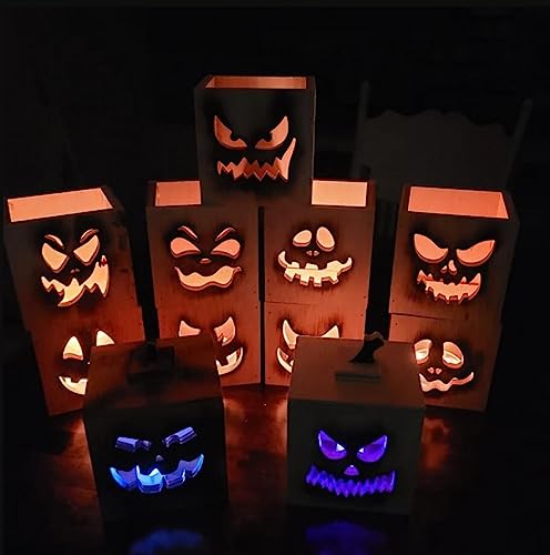 Pumpkin Face Stencils 6" Jack O Lantern Stencils Reusable Halloween Stencil - style: Halloween Face/6IN