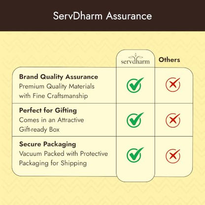 Servdharm Durga MATA Pocket Temple with Charan Paduka and Sacred Mantra | Sherawali MATA Pooja Box - Brown Gold 8.3"x4.5" for Wedding, Housewarming Gift and Home Temple
