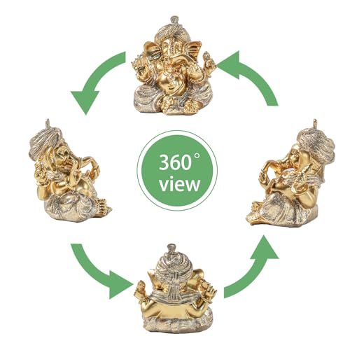 Turbaned Ganesha Resin Statue – Ideal for Entranceways, Weddings, and Other Occasions. Symbolizes Auspiciousness, Repels Negative Energy, and Balances Feng Shui.