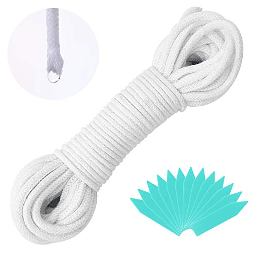 90 Feet 1/6 Inches Self Watering Wick Cord String Cotton Rope for DIY Plant Automatic Watering Device(90) - size: 90 feet (1/6 inch)