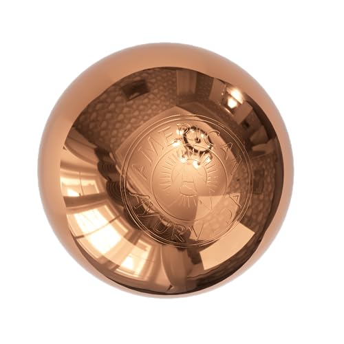 Premium Pure Solid Copper Ball 4 Inch Dia (10 lb 10 Oz) Healing Energy Orb Sphere Mineral Crystal Mental Agility Grounding Movement Therapy Single Pack (4 Inch) - size: 4.0 Inch 1 Ball