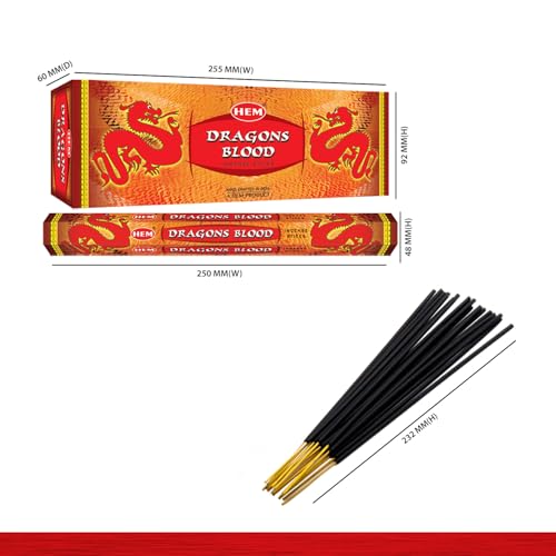 Hem Dragons Blood, Incense, 120 Sticks Box - size: 120 Count (Pack of 1)