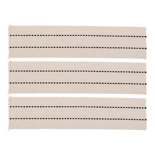 WOONEKY 3-Pack Cotton Flat Oil Lamp Wick Replacement 8.66In Long for Kerosene Lanterns Hurricane Lamps Oil Burners Indoor & Outdoor Emergency Lighting - size: 22.00X5.00X0.20CM