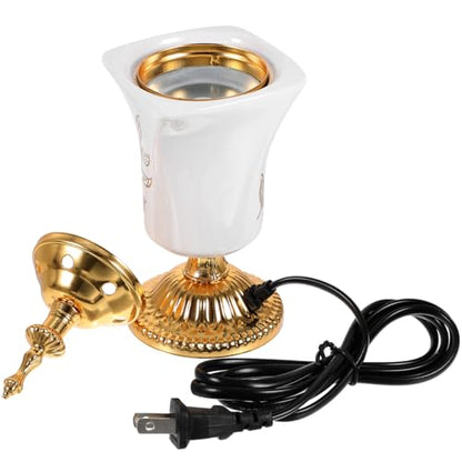 Garneck Electric Incense Burner - Middle Eastern Style Ceramic Censer for Home Decor Yoga Spa Aromatherapy