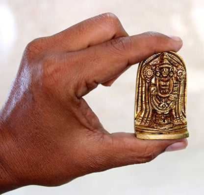 eSplanade Brass Lord Hanuman Idol Car Dashboard God Idol - 2.5" Inches Lord Balaji Murti for Desk Decor, Bajrangbali Statue, Hanuman Murti | Antique Decor Item | 100% Pure Brass, House Warming Gift - style: Bajrangbali
