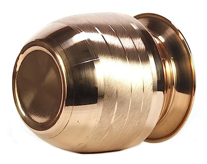 ASHIRWAD Pure Copper Kalash Lota for Pooja Hindu Prayer Kalash Arti Puja Pot sizes For New Home | AE000184-08 (850 ml with Lid) - style: 850 ml with Lid