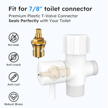 Arofa Handheld Bidet Sprayer, Bidet Attachment for Toilet, Matte White - color: Matte White, size: 1 Pack
