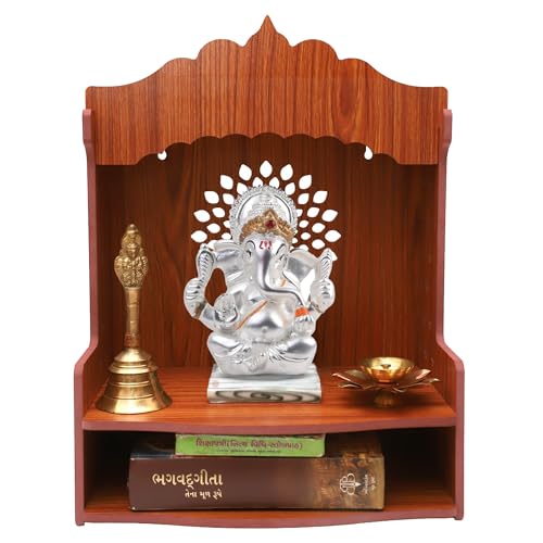 Meezo Hindu Lord Ganesha Idol Statue 999 Silver Plated -2.5-Inch Small Ganesh, Indian God Home Mandir Murti, Pooja, Office Desk, Car | Diwali, Wedding & Return Gifts (2.5"(INCH)) - size: 2.5"(INCH)