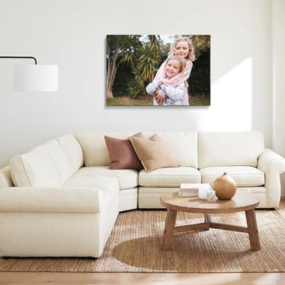 Custom Canvas Prints with Your Photos, Personalized Wall Art for Home Decor - size: 16"L x 32"W
