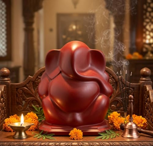 Bellaa Ganesha Statue - Modern Ganesh Sculpture for Home Decor, Office & Meditation Space - 5 Inch Hindu God Figurine Abstract -25570
