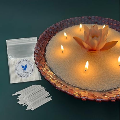 Pearled Candle Wick 2.2 Inch White Cotton Wicks 400-Pack Premium Metal-Free & Lead-Free Candle Wicks for Candle Making - color: White-2.2 Inch-400pcs