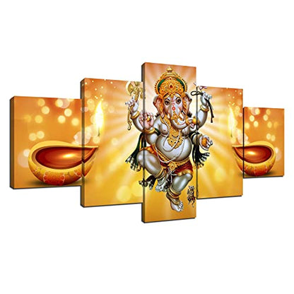 ARNLRDYA Ganesh Wall Art Canvas Print, 60x32inch - color: Artwork-05