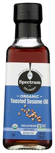 Spectrum Naturals Organic Toasted Sesame Oil, 8 Fz