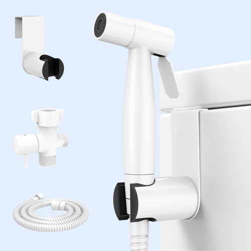 Arofa Handheld Bidet Sprayer, Bidet Attachment for Toilet, Bright White - color: White Bright White, size: 1 Pack
