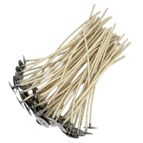 HTP 1312 6 Inch Candle Wicks, 50 Count Pre-Waxed Pre-Tabbed - size: 50 HTP - 1312