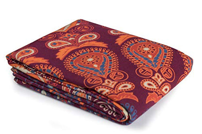 Popular Handicrafts Printed Curtains Panels Set of 2 Indian Hippie Bohemian Beautiful Peacock Mandala Curtain Panels Maroon 42x100 Inch - color: Maroon, size: 84"W x 100"L (Pack of 2)