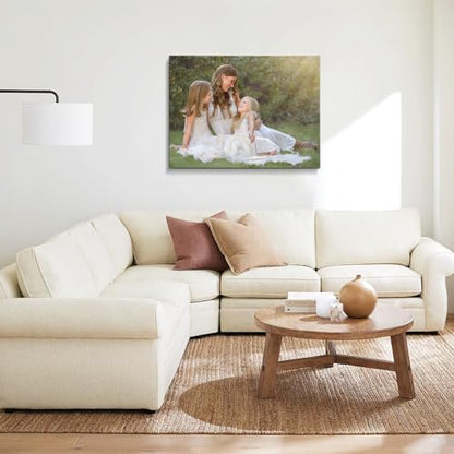 karani Custom Canvas Prints with Your Photos, Personalized Wall Art for Home Decor, Unique Personalized Gifts for Wedding, Birthday, Family & Friends, Ready to Hang Canvas Prints 18x12 - size: 18"L x 12"W