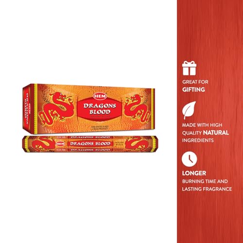 Hem Dragons Blood, Incense, 120 Sticks Box - size: 120 Count (Pack of 1)
