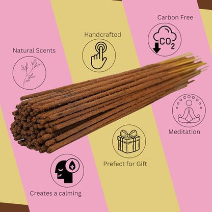 Bless-Organic-Cinnamon 100%-Natural-Handmade-Incense-Sticks - color: Cinnamon, size: 500 Sticks (26 OZ/750 GM)
