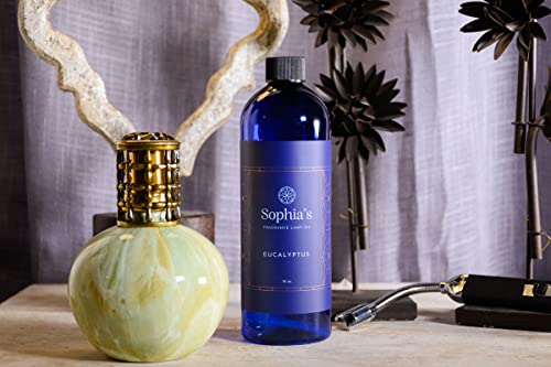Sophia's Eucalyptus Fragrance Oil Refills for Redolere Lamps, Effusion Lamp Oil, Scented Catalytic Oil, 16 Fluid Ounces Made in USA - color: Eucalyptus