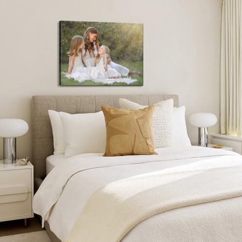 karani Custom Canvas Prints with Your Photos, Personalized Wall Art for Home Decor, Unique Personalized Gifts for Wedding, Birthday, Family & Friends, Ready to Hang Canvas Prints 18x12 - size: 18"L x 12"W