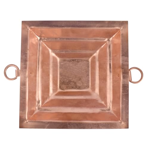 SATVIK Copper Hawan Kund for Pooja l Sacred Copper Havan Kund for Indian Ritualsl Yajnas & Fire Sacrifice l Traditional Puja Essential for Prosperity