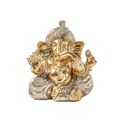 Turbaned Ganesha Resin Statue – Ideal for Entranceways, Weddings, and Other Occasions. Symbolizes Auspiciousness, Repels Negative Energy, and Balances Feng Shui.
