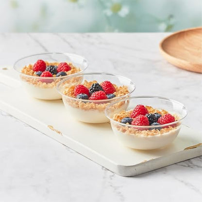 10 oz Small Clear Plastic Bowls, 60 Pack - size: 10 oz (Pack of 60)