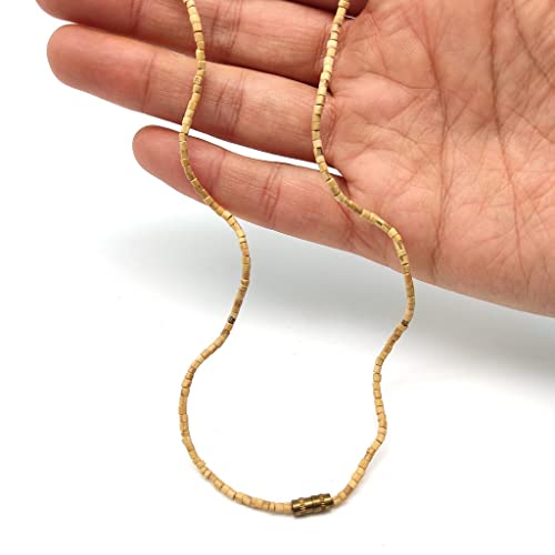 Naisha Tulsi Holy Basil Japa Mala 108+1 Beads & Tulsi Kanthi Mala Tulsi Ki Mala 2 Round Neck Mala Original for Daily Mantra Jaap, (Pack of 2)