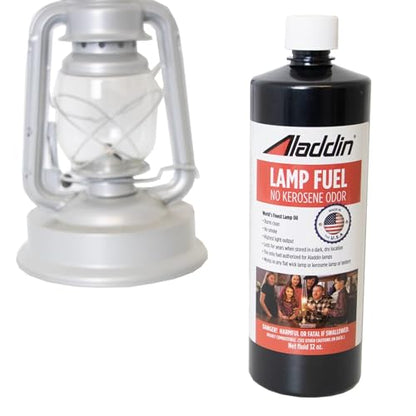 Aladdin Clear Lamp Oil Fuel - Kerosene Alternative Clean Burning Odor Free for Indoor/Outdoor Flat Wick Lanterns, Lamps and Tiki Torches, 32 Ounce - size: 32 ounces