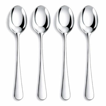 12 Pieces Heavy Duty Teaspoons Set,6.8" Tea Spoons,Stainless Steel teaspoon - size: 12