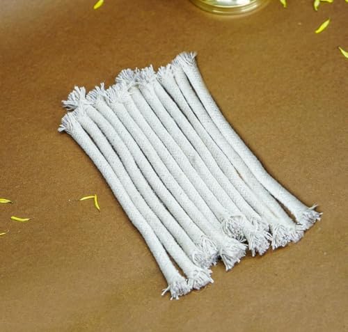 Akhand Diya Wicks for Pooja | Long Batti for Akhand Jyot | Diya Batti for Oil Lamp - size: 12 Count (Pack of 1)