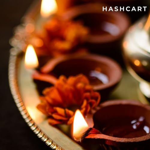 Clay Diya Diwali Diyas for Puja [33 Pcs] Diya Lamp for Pooja with Cotton Wicks - Diwali Decoration for Home - Mitti Earthern Terracotta Diya - Indian Gift Items Hashcart®