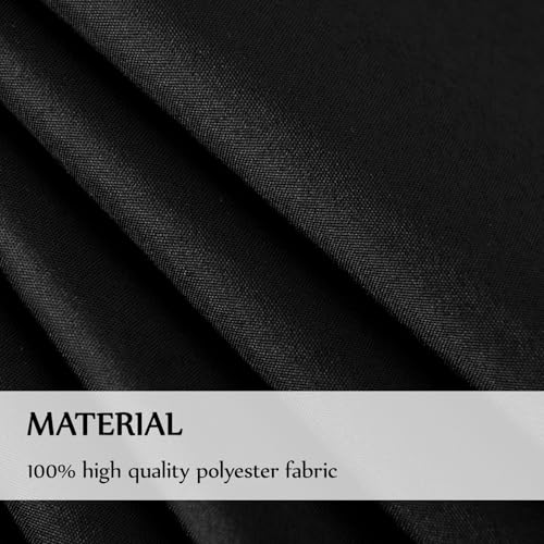 1 Pack Black Rectangle Tablecloths 60x84 Inch for 4ft Tables - color: Black, size: 84" x 60" (Rectangular)