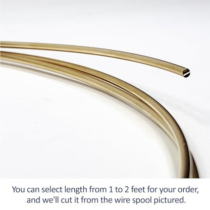 10 Gauge, Round, Dead Soft, 14/20 Yellow Gold-Filled Wire - 2 FT - for Jewelry Art from WIZART - size: 2 FT, style: 10 Gauge