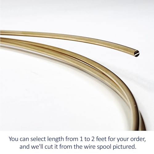 10 Gauge, Round, Dead Soft, 14/20 Yellow Gold-Filled Wire - 1 FT - for Jewelry Art from WIZART - size: 1 FT, style: 10 Gauge