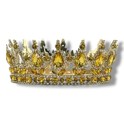 Ochun Crown Santería Orisha Corona Headpiece for Rituals and Altars – Gold Spiritual Crown for Yoruba Goddess of Love and Rivers