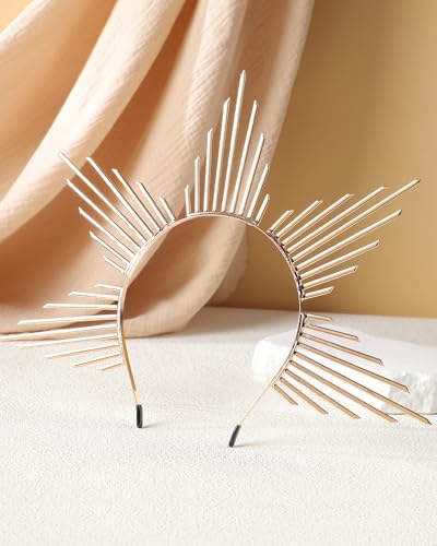 3 Pcs Goddess Costume Accessories Set, Sunburst Crown