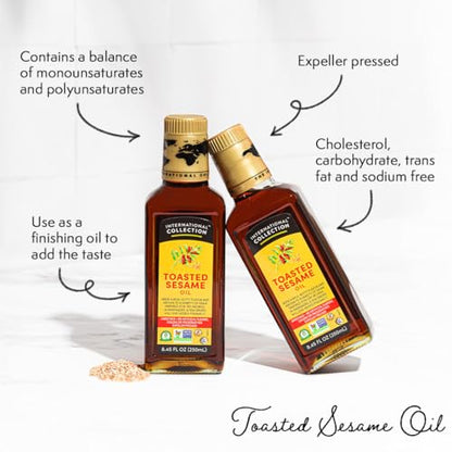 International Collection Sesame Oil | Expertly Sourced | 8.45OZ (1 Pack)